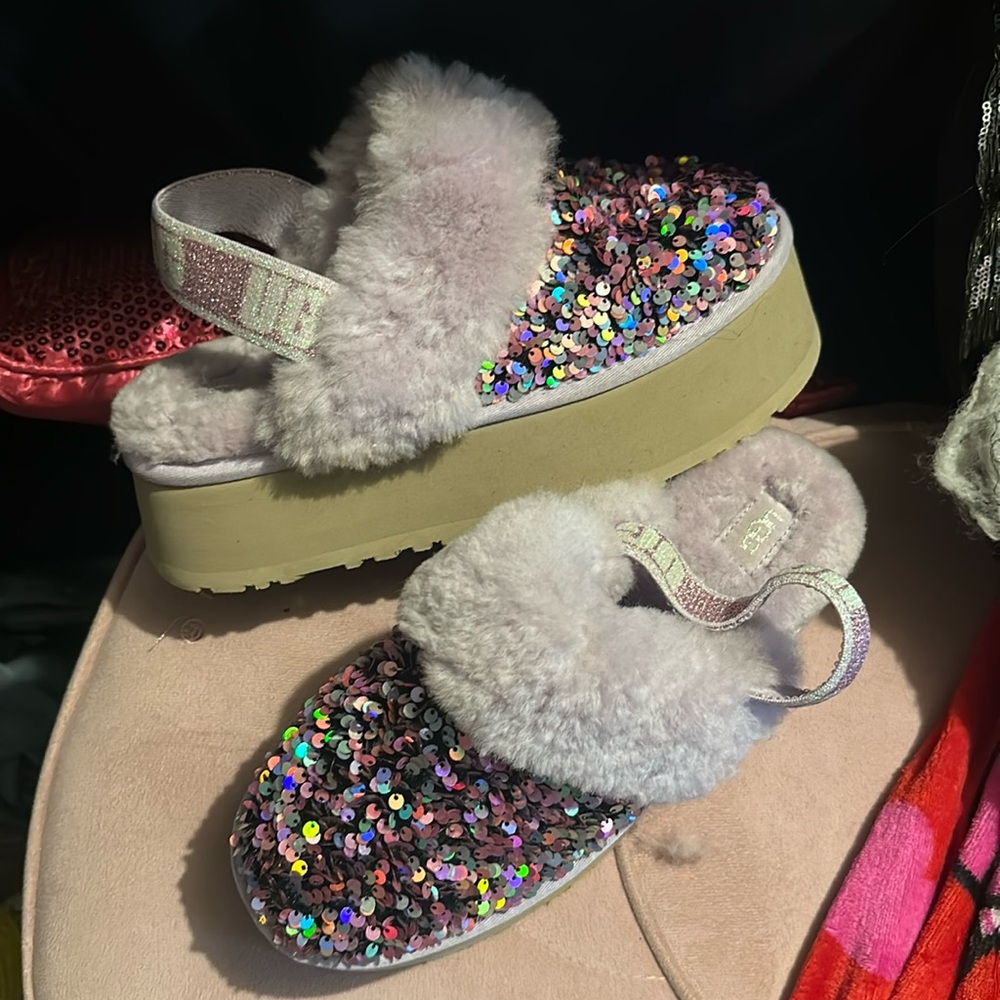 Funkette sequin platform UGGS size 9